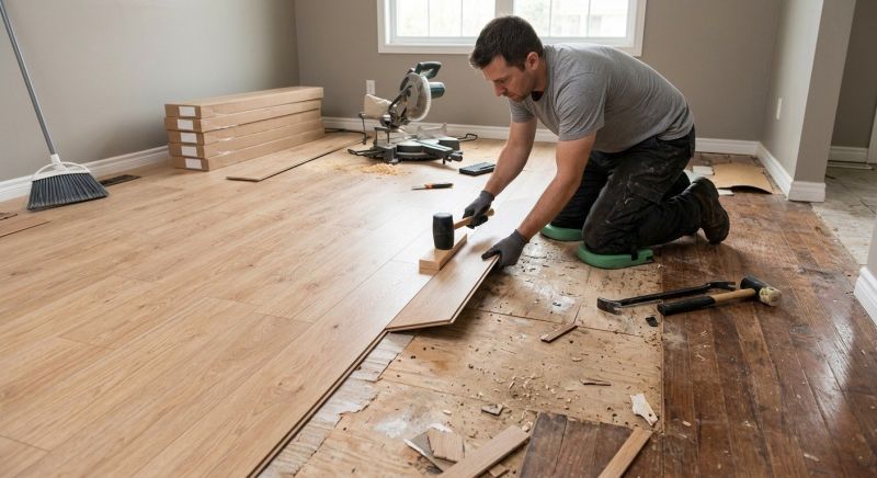 Laminate Floor Replacement in West Greenwich, RI
