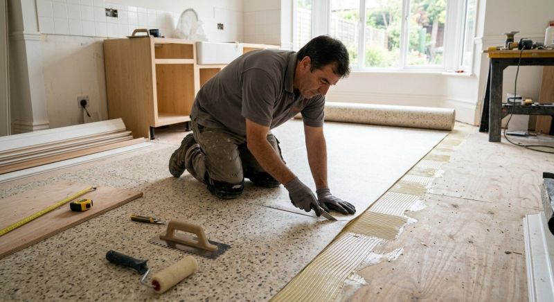 Linoleum Floor Installation in Hope Valley, RI
