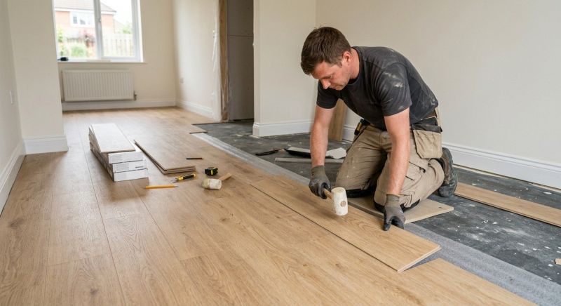 Linoleum Floor Installation in Little Compton, RI