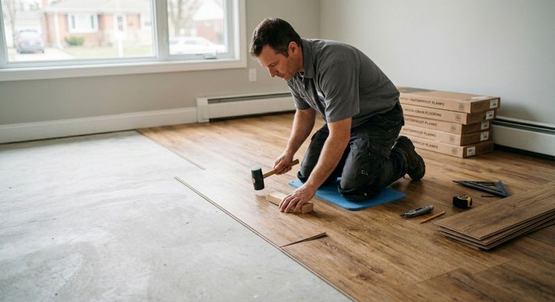 Linoleum Floor Installation in North Scituate, RI