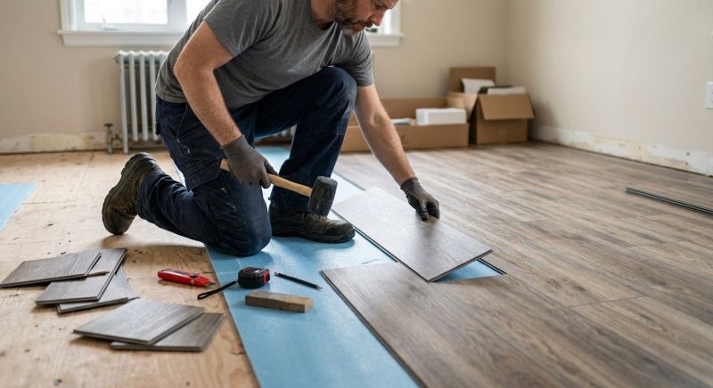 Linoleum Floor Installation in North Scituate, RI