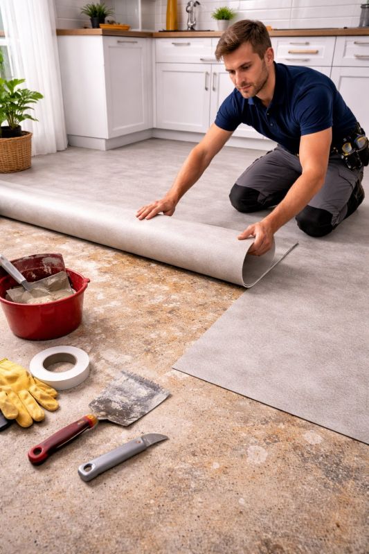Linoleum Floor Installation in Pawtucket, RI