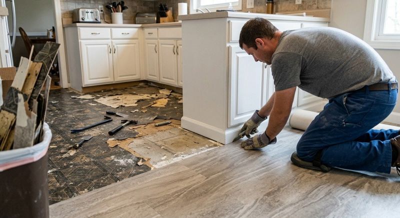 Linoleum Floor Installation in Warren, RI