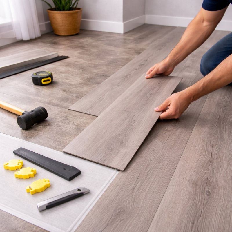 Luxury Vinyl Tile Installation in Barrington, RI