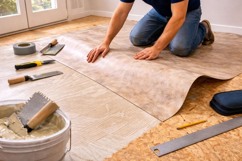 Sheet Vinyl Installation in Lincoln, RI