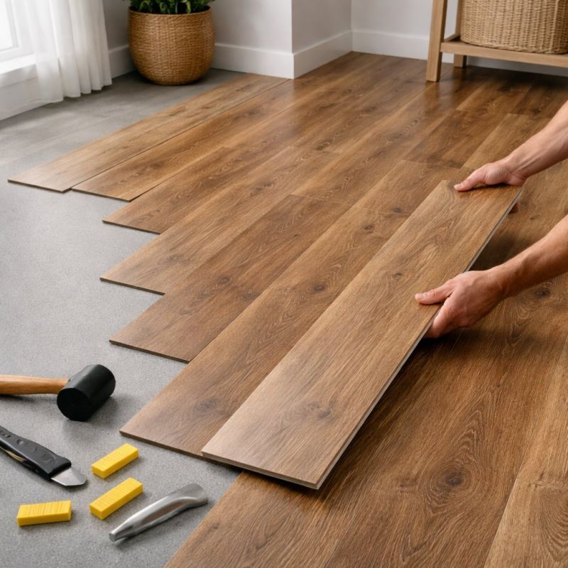 Vinyl Plank Floor Installation in North Kingstown, RI